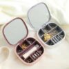 Buy Portable Jewelry Box with Mirror in Pakistan – Cute Travel Organizer for Rings, Earrings, Lipstick & More | ChicTees.pk 💖✨