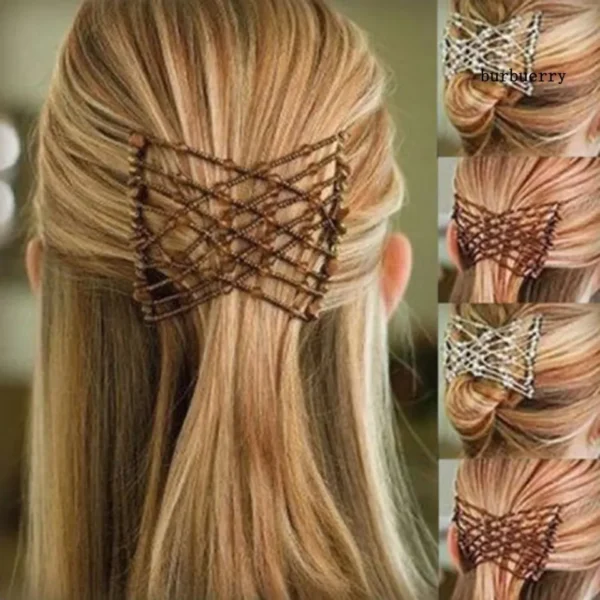 Haircomb Magic Hair Catcher Clip – Stretchable Butterfly Comb for Easy Styling | ChicTees.pk